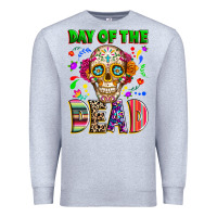 Heather Grey Day of the dead Premium Sweatshirt - RanaPortraitStore