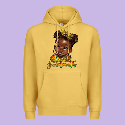 Juneteenth Black Girl Premium Hoodie Designed By Hra Design Shop