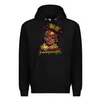 Black juneteenth black girl Premium Hoodie - HRA Design Shop