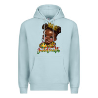 Blue Mist juneteenth black girl Premium Hoodie - HRA Design Shop