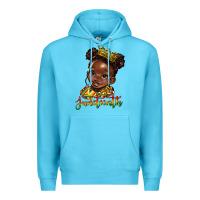 Ocean Blue juneteenth black girl Premium Hoodie - HRA Design Shop