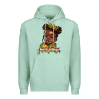 Seafoam juneteenth black girl Premium Hoodie - HRA Design Shop