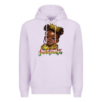 Lilac juneteenth black girl Premium Hoodie - HRA Design Shop