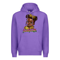 Purple juneteenth black girl Premium Hoodie - HRA Design Shop