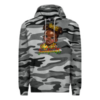Slate Camo juneteenth black girl Premium Hoodie - HRA Design Shop