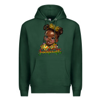 Sports Green juneteenth black girl Premium Hoodie - HRA Design Shop