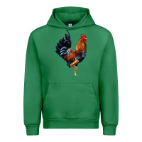 Emerald cockerel Urban Hoodie - JahusDesignShop