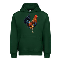 Forest Green cockerel Urban Hoodie - JahusDesignShop