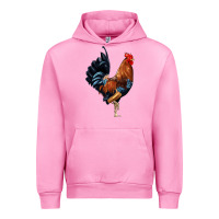 Fuchsia Pink cockerel Urban Hoodie - JahusDesignShop