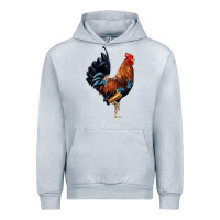Heather Grey cockerel Urban Hoodie - JahusDesignShop