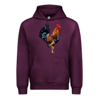Mauve Wine cockerel Urban Hoodie - JahusDesignShop