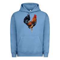 Pigment Pebble Blue cockerel Urban Hoodie - JahusDesignShop