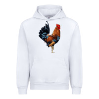White cockerel Urban Hoodie - JahusDesignShop