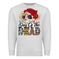 Dove Grey Day of the dead skeleton Premium Sweatshirt - RanaPortraitStore