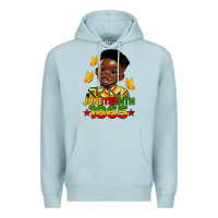 Blue Mist juneteenth 1865 black boy Premium Hoodie - HRA Design Shop