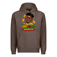 Coffee juneteenth 1865 black boy Premium Hoodie - HRA Design Shop