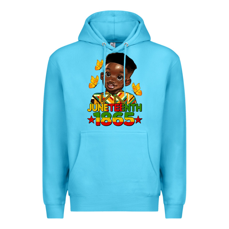 Juneteenth 1865 Black Boy Premium Hoodie by HRA Design Shop | Teevron