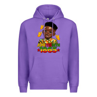Purple juneteenth 1865 black boy Premium Hoodie - HRA Design Shop