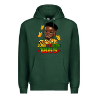 Sports Green juneteenth 1865 black boy Premium Hoodie - HRA Design Shop