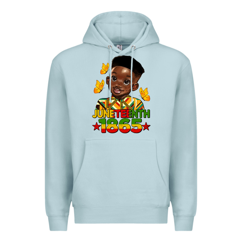 Juneteenth 1865 Black Boy Premium Hoodie by HRA Design Shop | Teevron