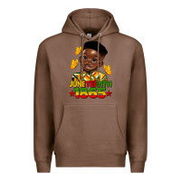 Chestnut juneteenth 1865 black boy Premium Hoodie - HRA Design Shop