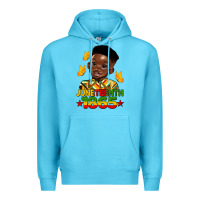 Ocean Blue juneteenth 1865 black boy Premium Hoodie - HRA Design Shop