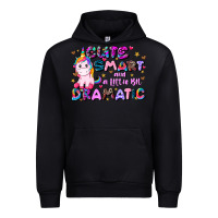 Black cute smart and a little bit dramatic Urban Hoodie - JahusDesignShop