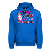 Cobalt cute smart and a little bit dramatic Urban Hoodie - JahusDesignShop
