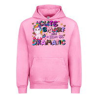 Fuchsia Pink cute smart and a little bit dramatic Urban Hoodie - JahusDesignShop