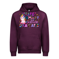 Mauve Wine cute smart and a little bit dramatic Urban Hoodie - JahusDesignShop