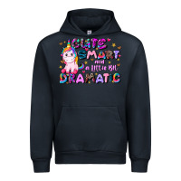 Navy cute smart and a little bit dramatic Urban Hoodie - JahusDesignShop