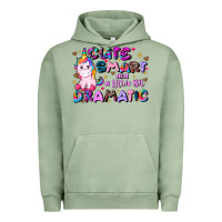 Pigment Oil Green cute smart and a little bit dramatic Urban Hoodie - JahusDesignShop