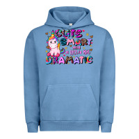 Pigment Pebble Blue cute smart and a little bit dramatic Urban Hoodie - JahusDesignShop