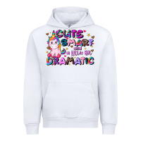 White cute smart and a little bit dramatic Urban Hoodie - JahusDesignShop