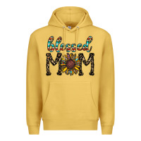 Antique Gold blessed mom Premium Hoodie - CowhideDigitalArt