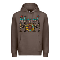 Coffee blessed mom Premium Hoodie - CowhideDigitalArt