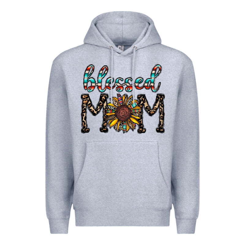 Blessed Mom Premium Hoodie by CowhideDigitalArt | Teevron