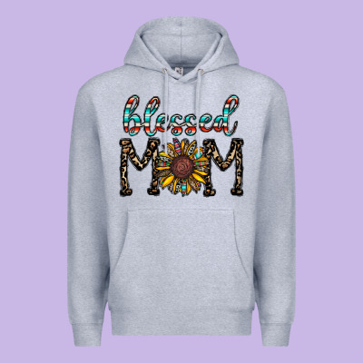 Blessed Mom Premium Hoodie Designed By Cowhidedigitalart