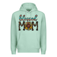 Seafoam blessed mom Premium Hoodie - CowhideDigitalArt