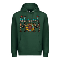 Sports Green blessed mom Premium Hoodie - CowhideDigitalArt