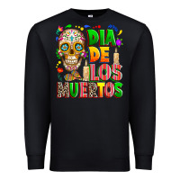 Black Dia de los muertos Premium Sweatshirt - RanaPortraitStore