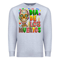 Heather Grey Dia de los muertos Premium Sweatshirt - RanaPortraitStore