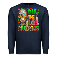 Navy Dia de los muertos Premium Sweatshirt - RanaPortraitStore
