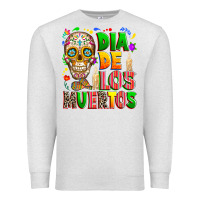Oatmeal Heather Dia de los muertos Premium Sweatshirt - RanaPortraitStore