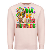 Pale Pink Dia de los muertos Premium Sweatshirt - RanaPortraitStore