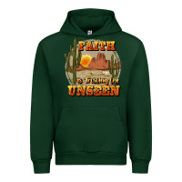 Forest Green faith is trusting the unseen Urban Hoodie - JahusDesignShop