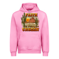 Fuchsia Pink faith is trusting the unseen Urban Hoodie - JahusDesignShop