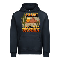 Navy faith is trusting the unseen Urban Hoodie - JahusDesignShop