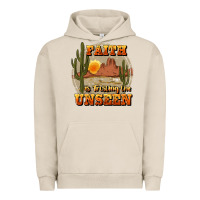 Pigment French Oak faith is trusting the unseen Urban Hoodie - JahusDesignShop