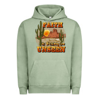 Pigment Oil Green faith is trusting the unseen Urban Hoodie - JahusDesignShop